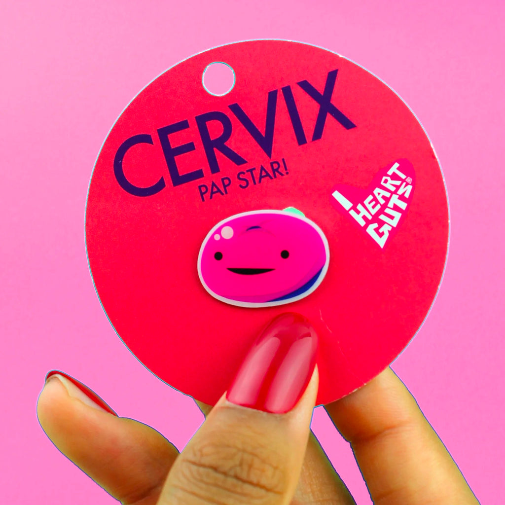 Cervix Lapel Pin size.