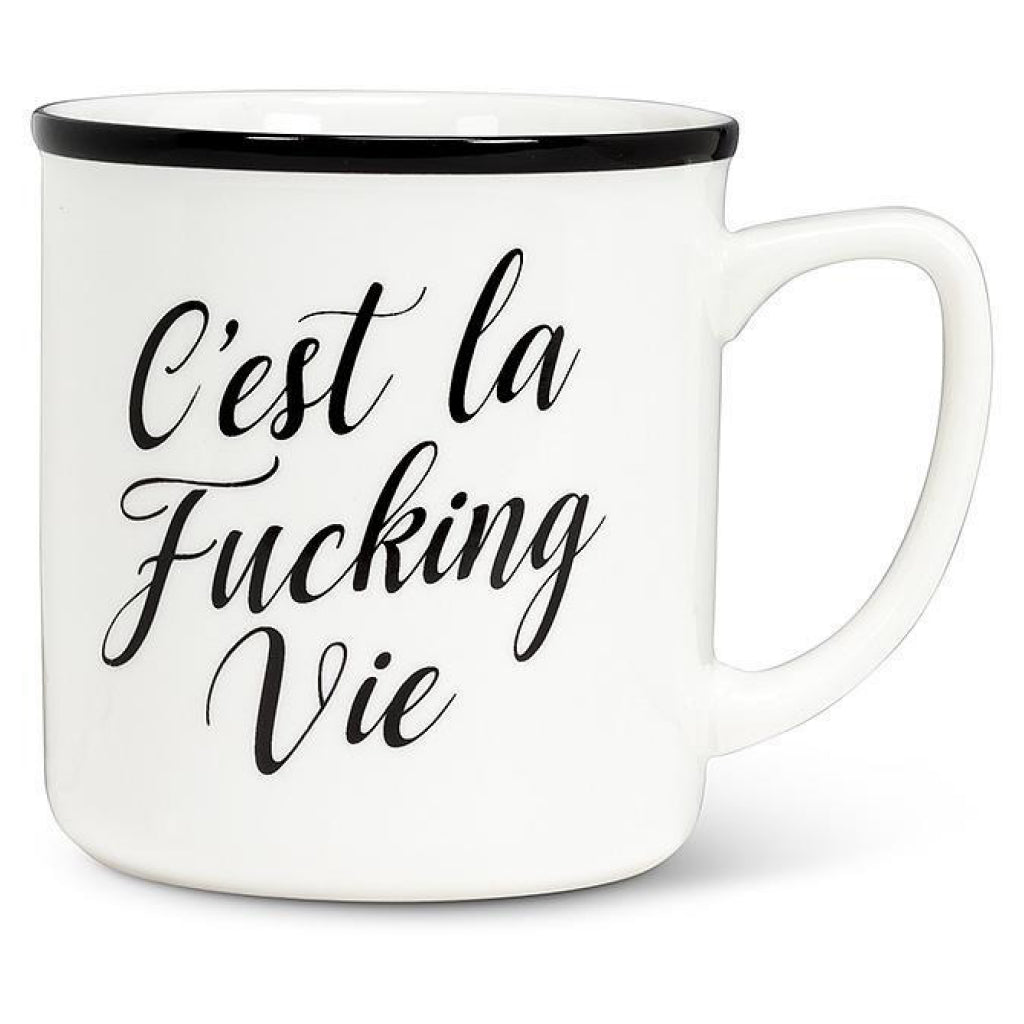 C'est la Vie Text Mug.