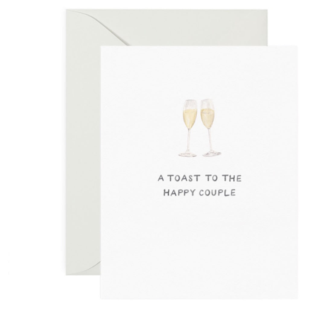 Champagne Toast To The Couple Card