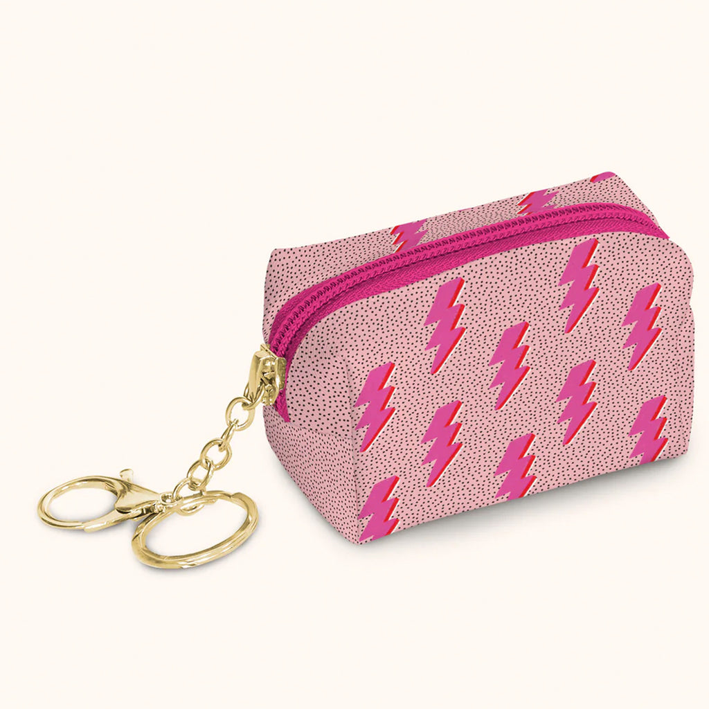 Charged Up Key Chain Pouch on angle.