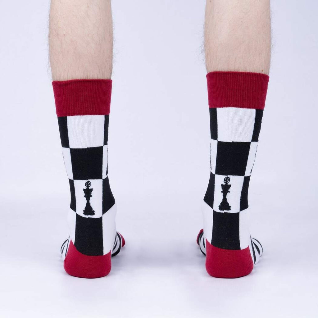 Check Yeah Mens Crew Socks Back