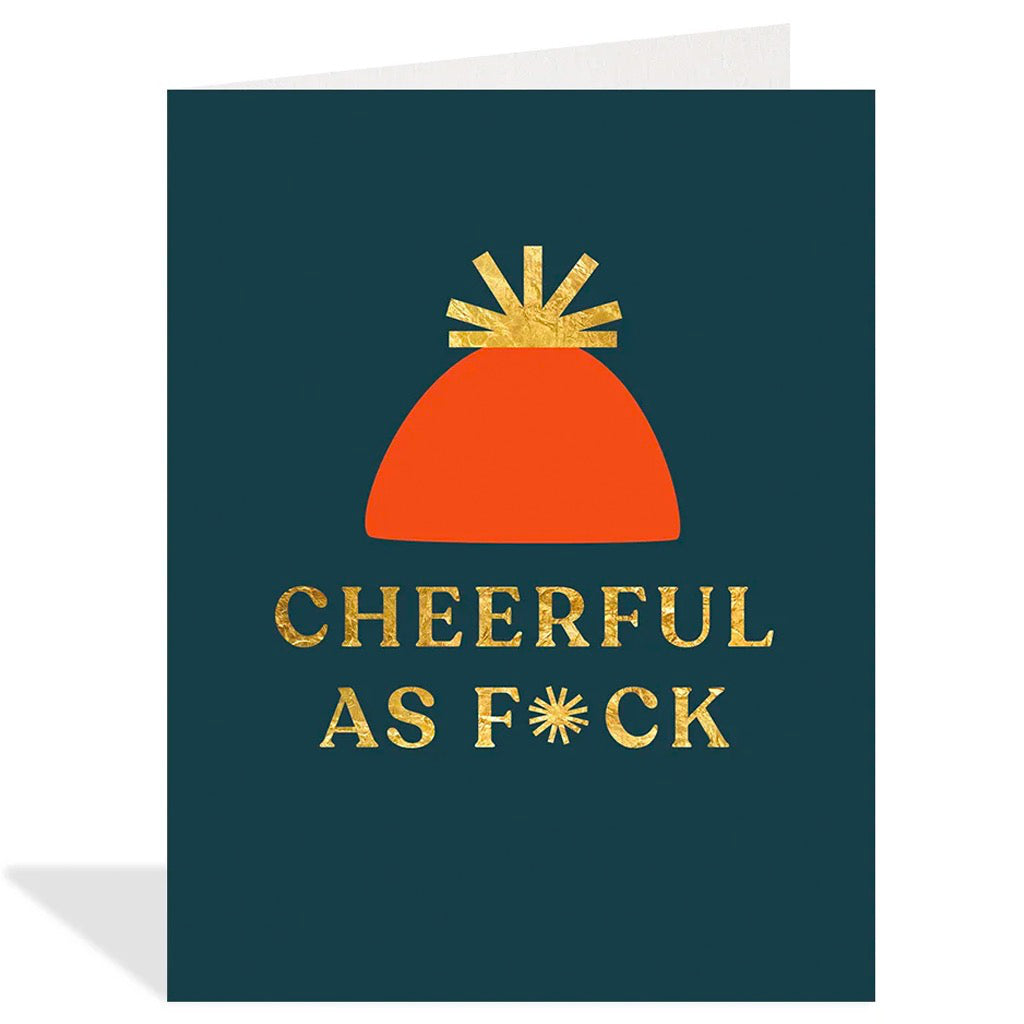 Cheerful As F*ck Holiday Card.