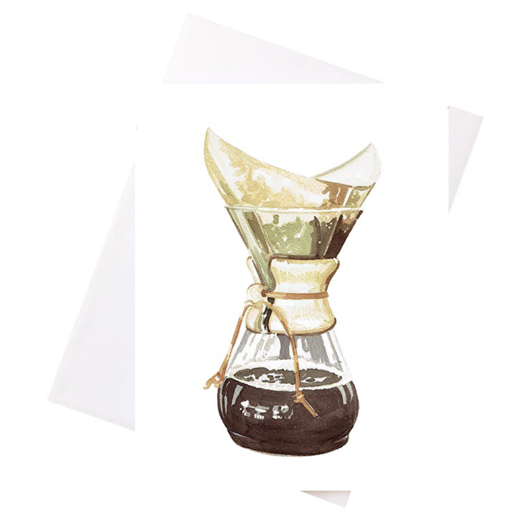 Chemex Coffee Watercolour Card