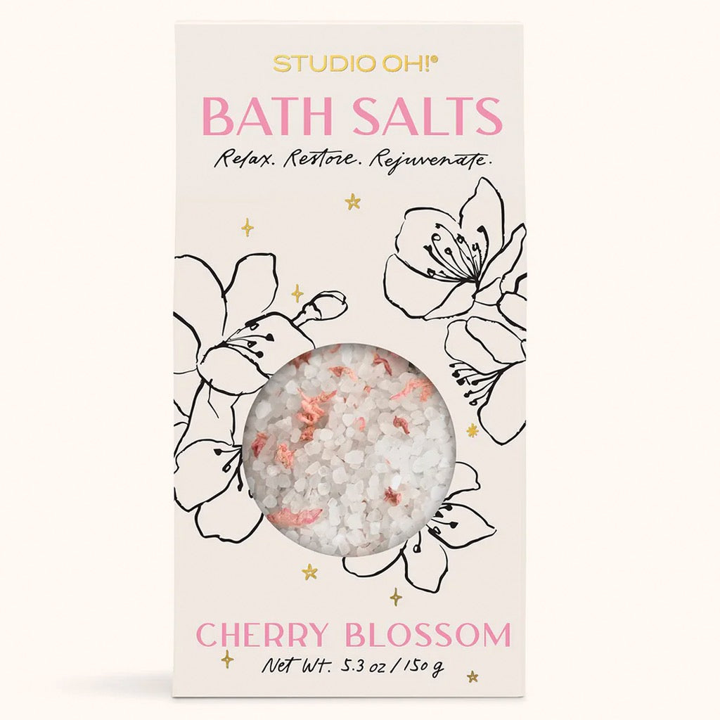 Cherry Blossom Scented Bath Salts.