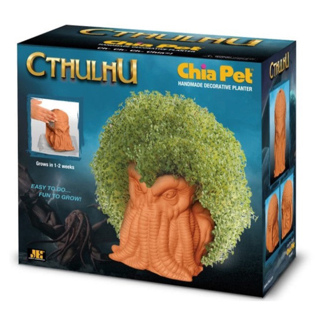 Chia Pet Cthulhu packaging.