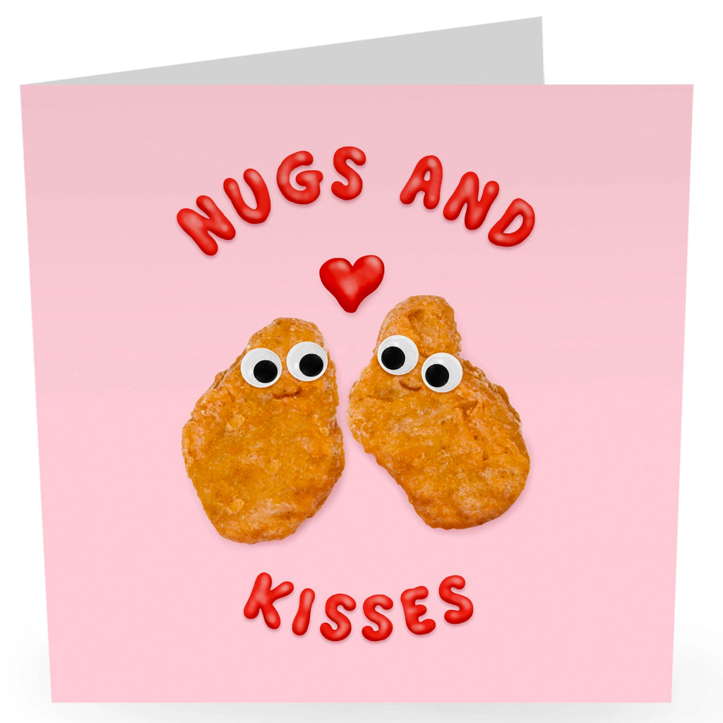 Chicken Nugs And Kisses Card