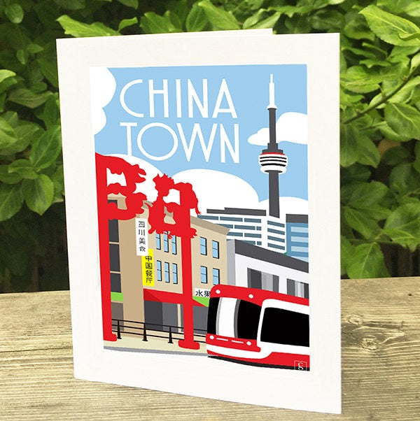 Chinatown Toronto Greeting Card