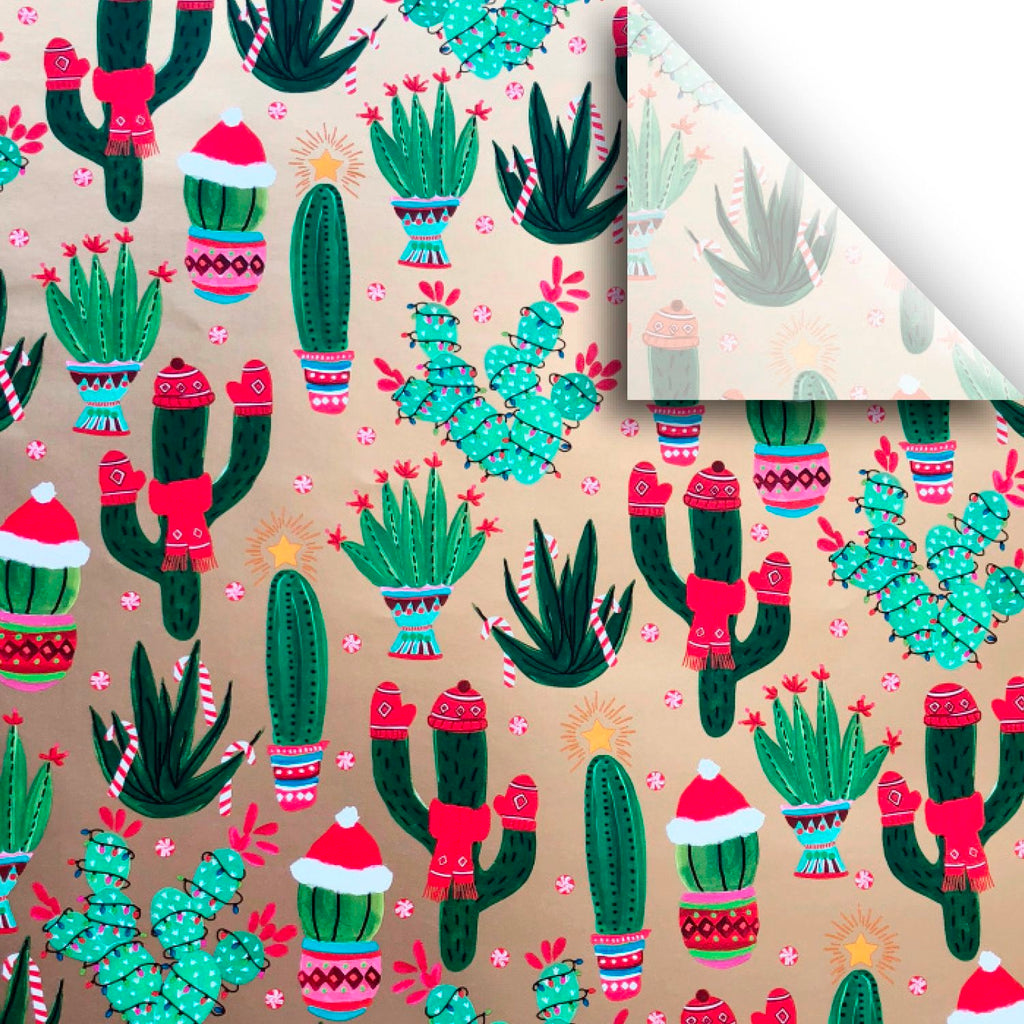 Christmas Cactus Printed Tissue