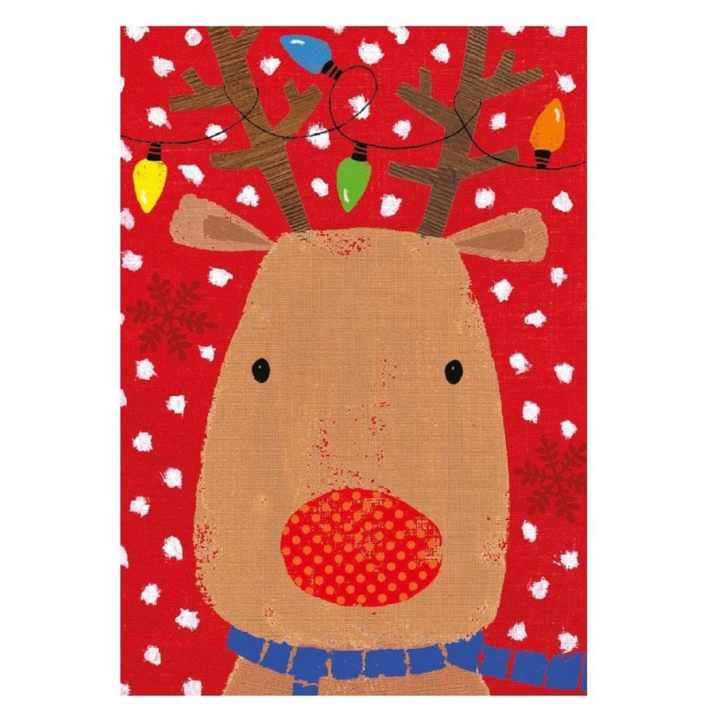 Christmas Characters Cube Box Holiday Cards Reindeer