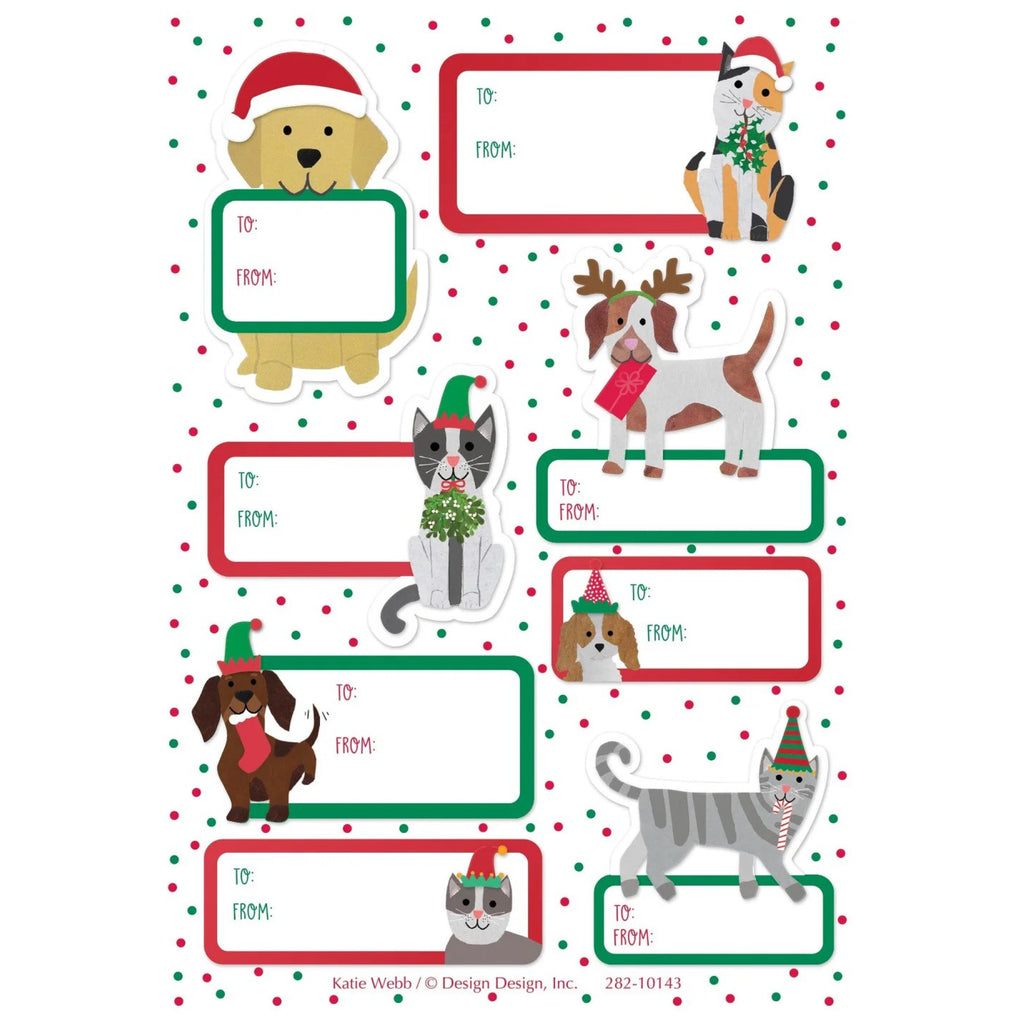 Christmas Pals Gift Labels.