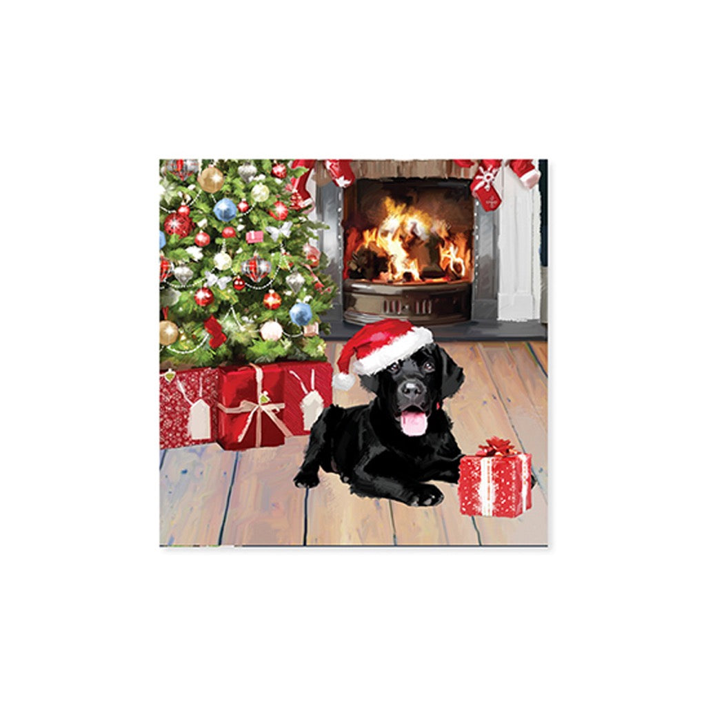 Christmas Puppies Mini Pop-Up Christmas Card Front