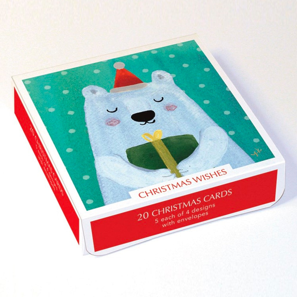Christmas Wishes Polar Bear Boxed Holiday Cards