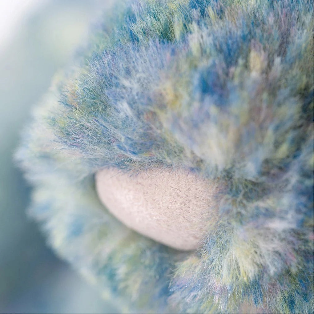 Close up of nose of Jellycat Luxe Bunny.