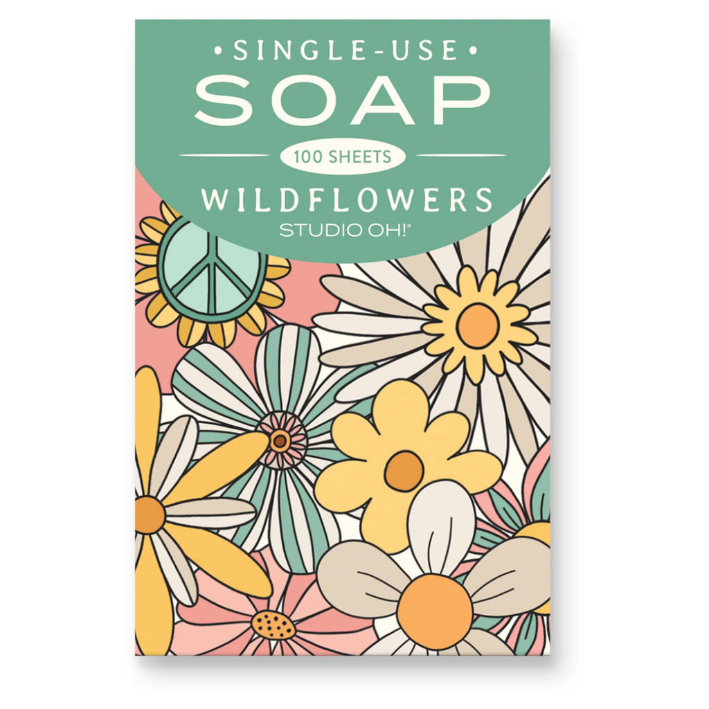 Clusters of Joy Single-Use Soap Sheets.