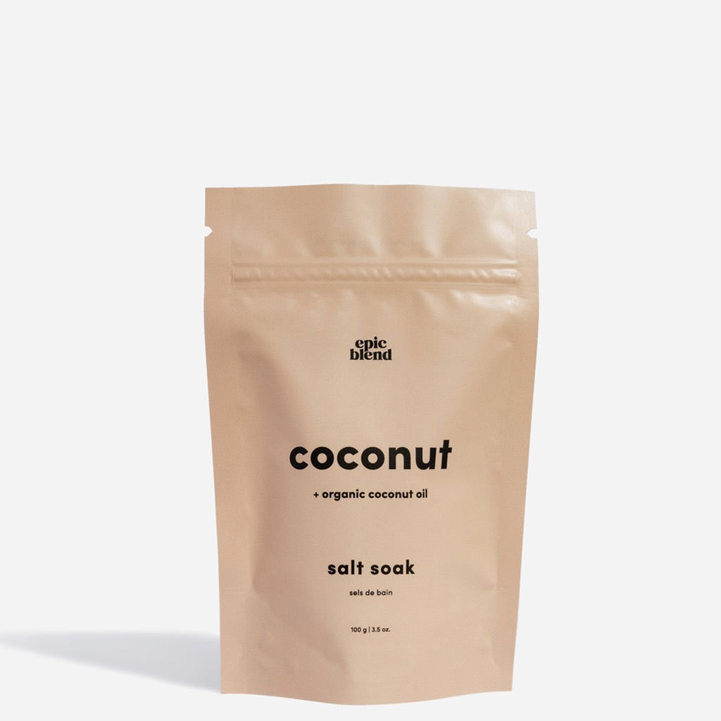 Coconut Bath Salt Soak 100g