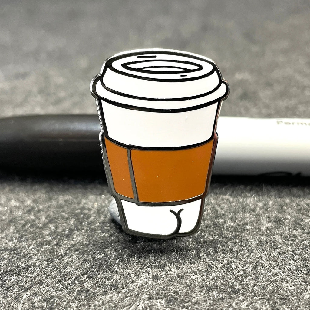 Coffee Butt Pin Lifestyle