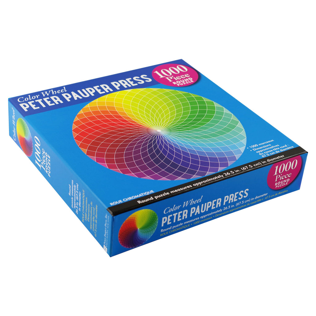 Color Wheel Round Puzzle Side View