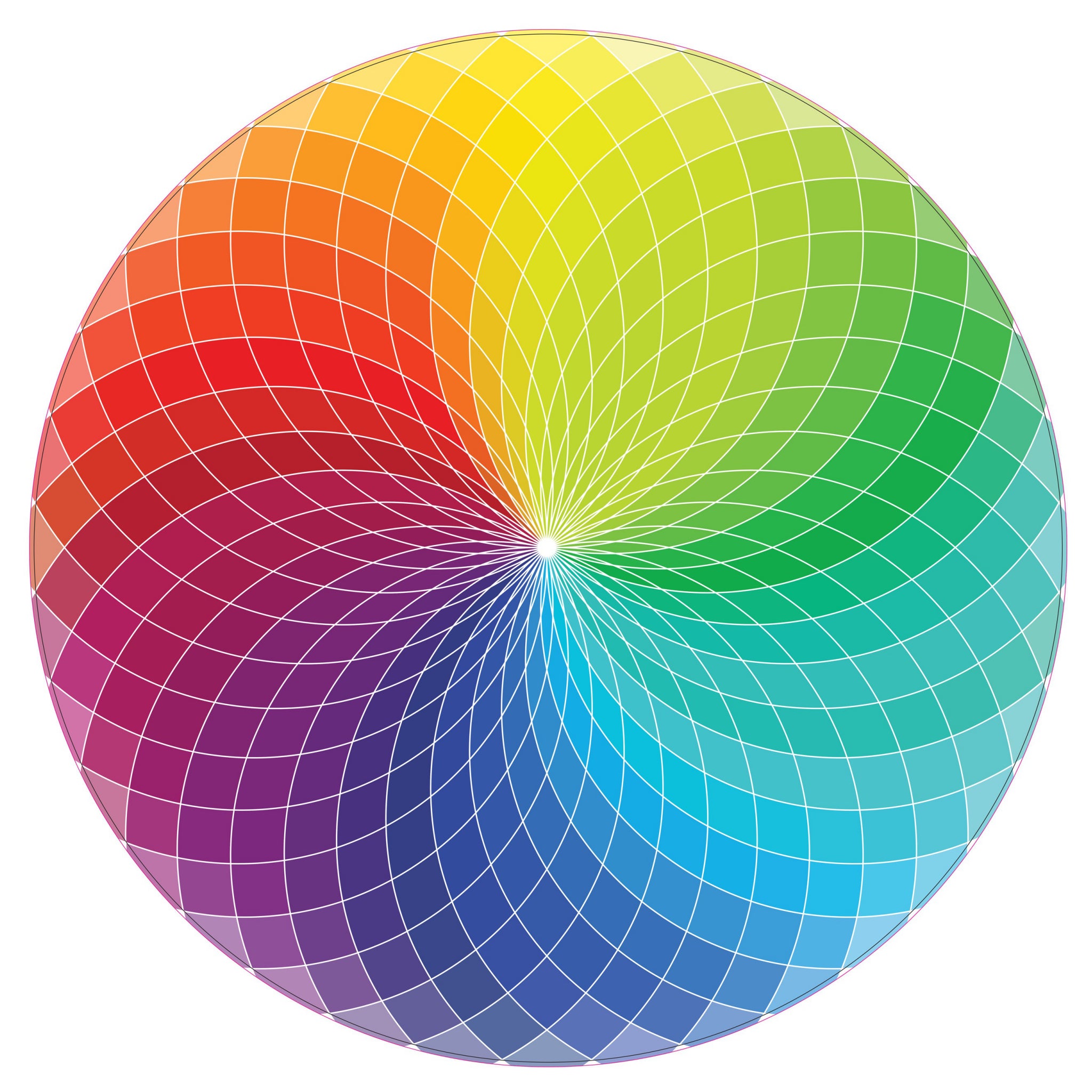 Shadow Color Round Color Wheel Shape Color Wheel Round Puzzle | Peter Pauper Press – Outer Layer