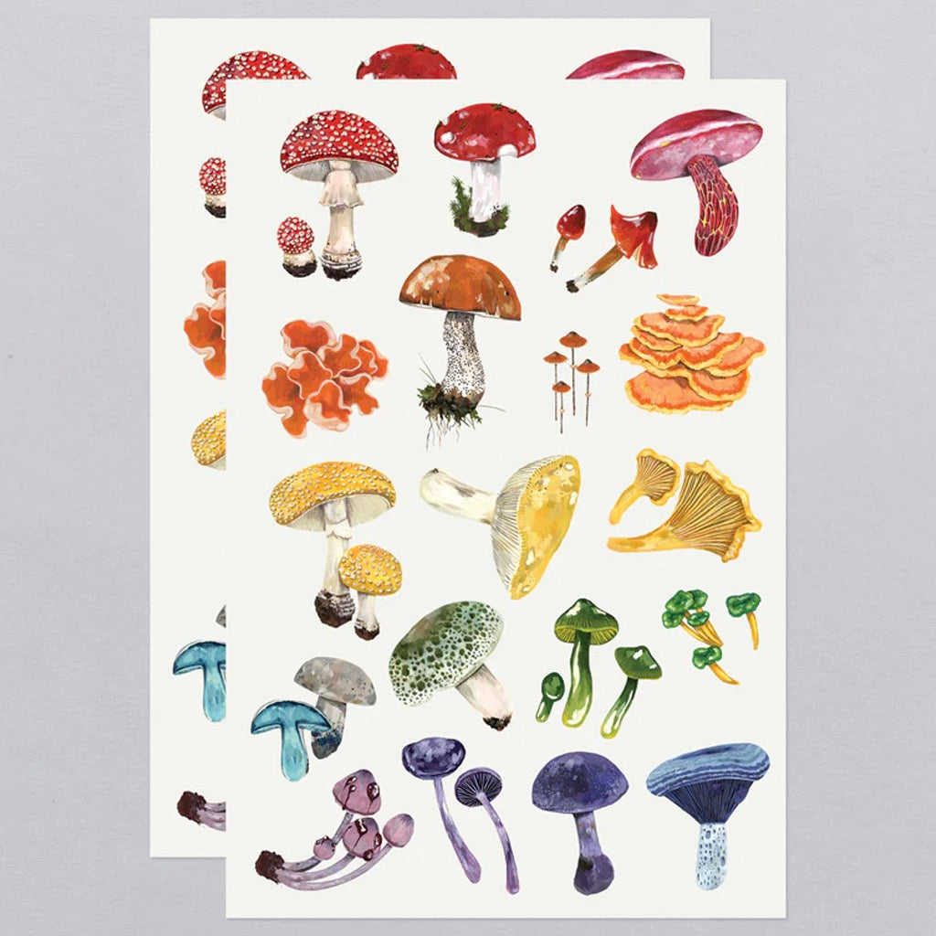 Colorful Mushrooms Temparory Tattoos.