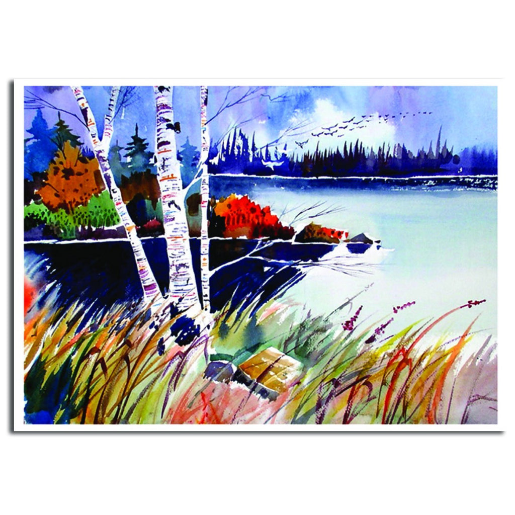 Colorful Nature Sympathy Card.