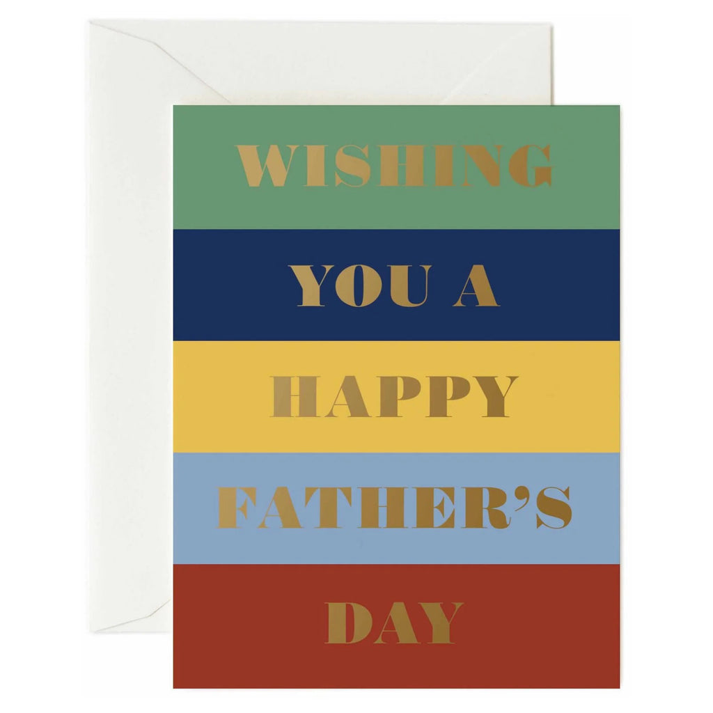 Colour Block Fathers Day Card
