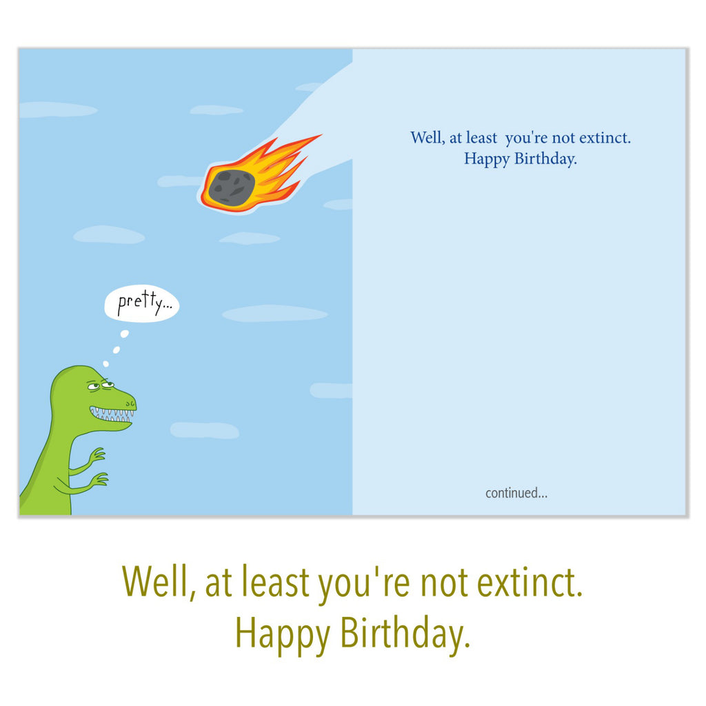 Coming Soon Meteor Birthday Card inside.