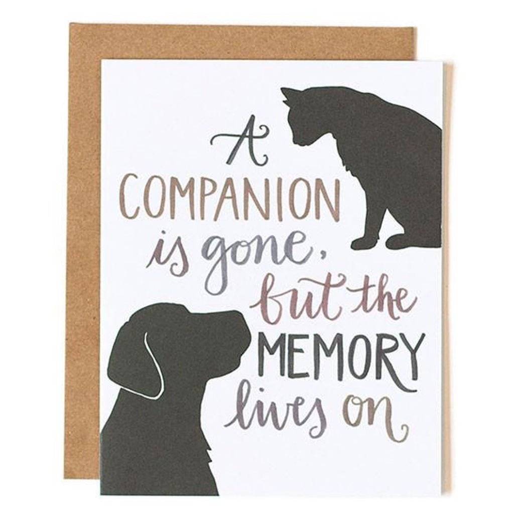 Companion Pet Sympathy Card