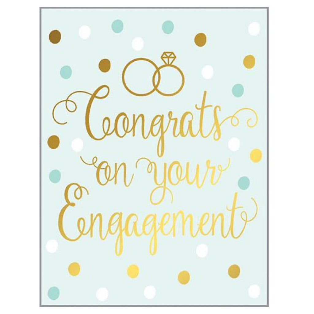 Congrats on your Engagement Dots Card