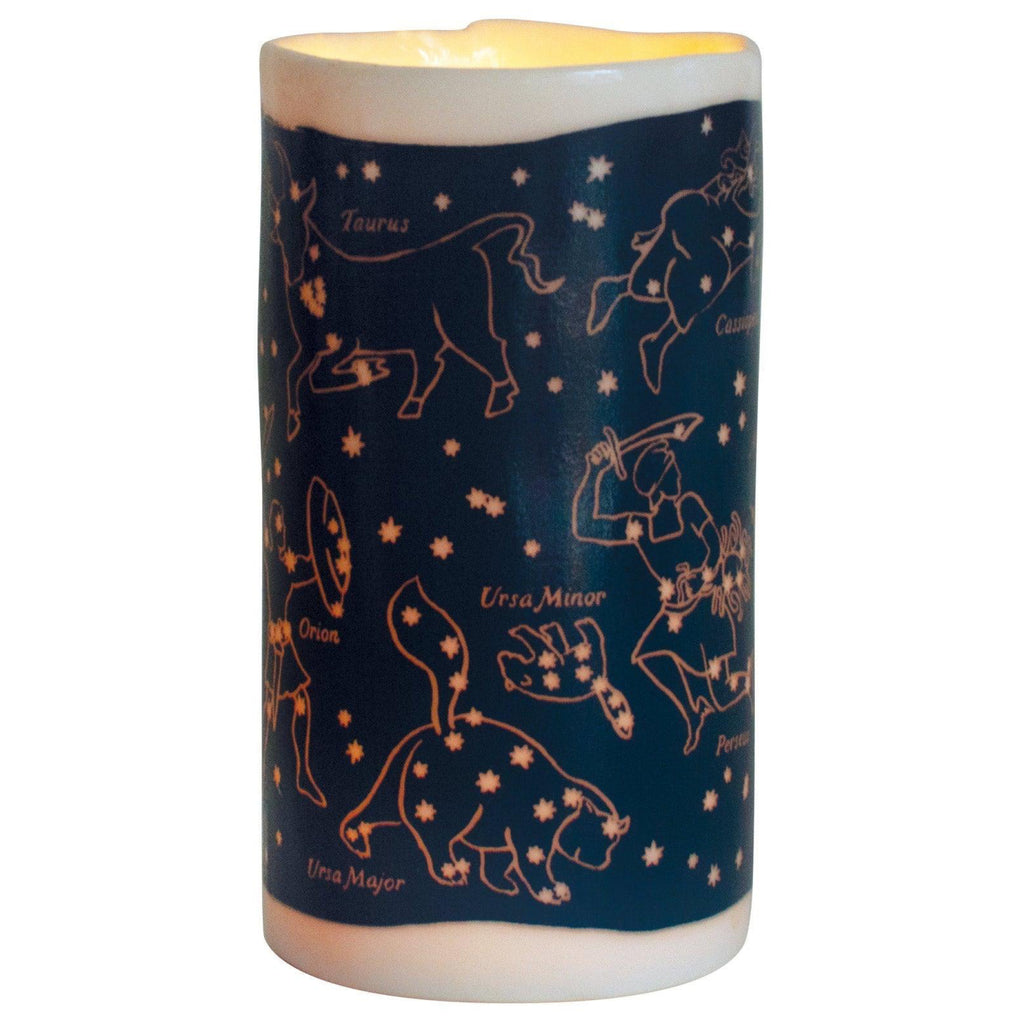 Constellation Tea Light Holder lit.