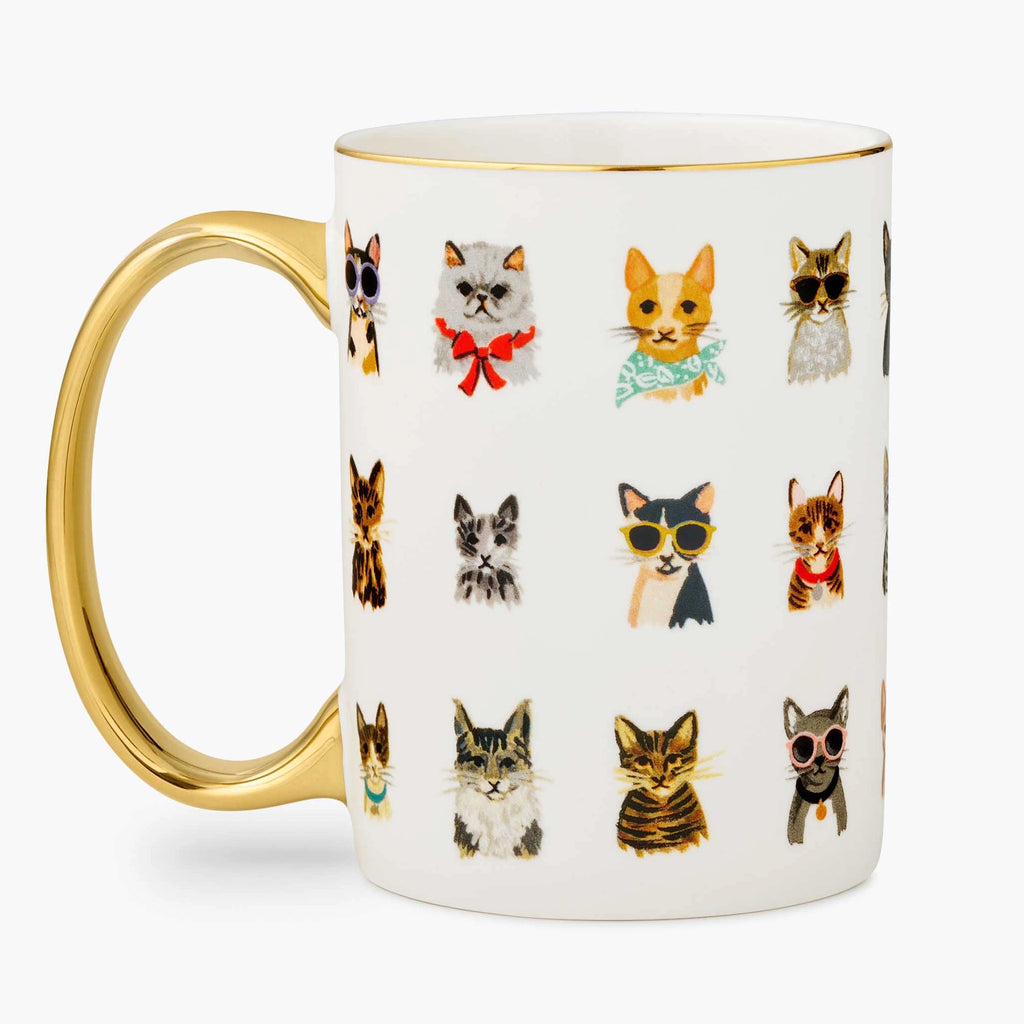 Cool Cats Porcelain Mug Back