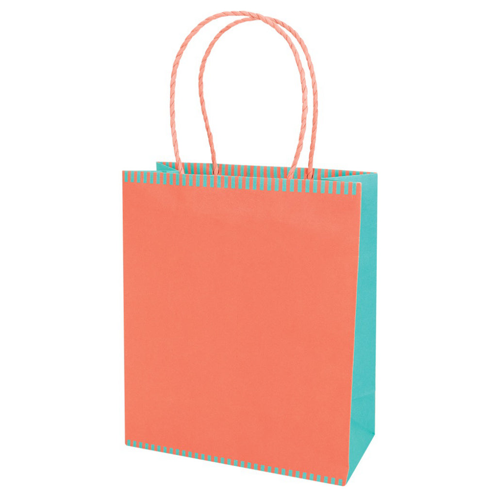 Coral Relief Two Tone Kraft Tote Bag