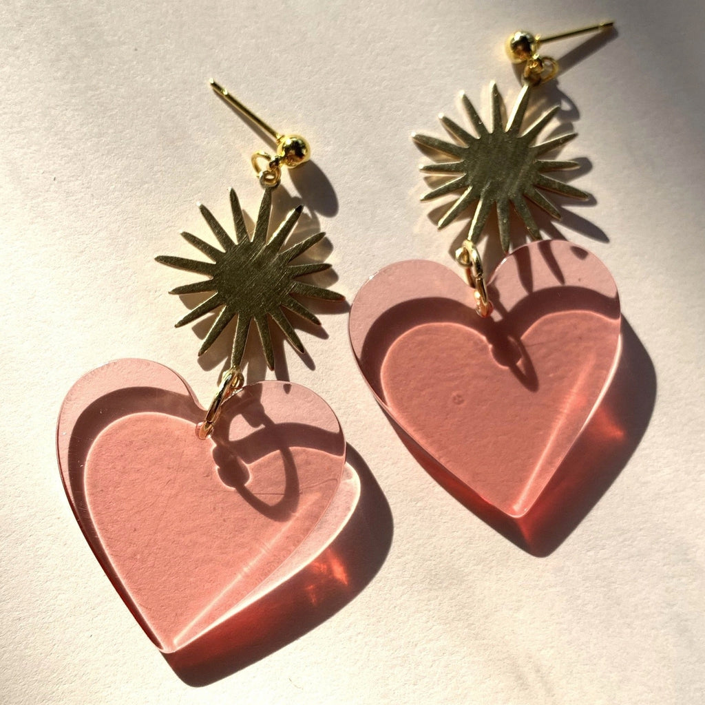 Corazon Pink Earrings.