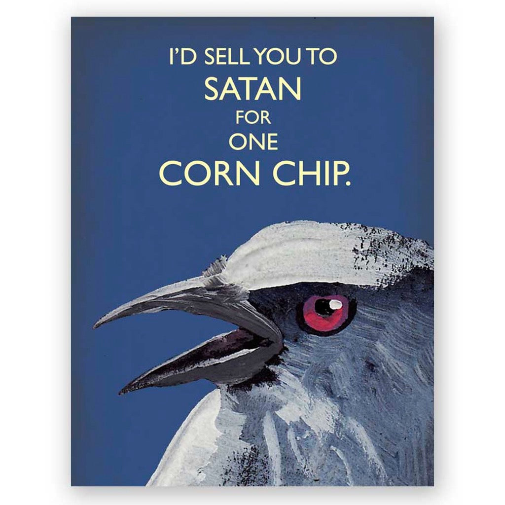 Corn Chip Greeting Card.