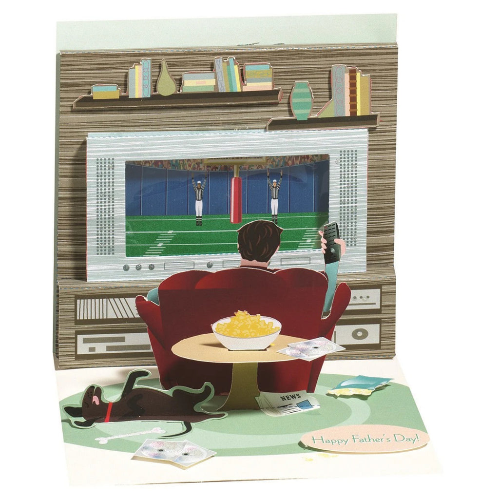 Couch Potato Father #39 s Day Pop Up Card Up With Paper Outer Layer Couch Potato Father #39 s Day Pop Up Card Up With Paper Outer Layer