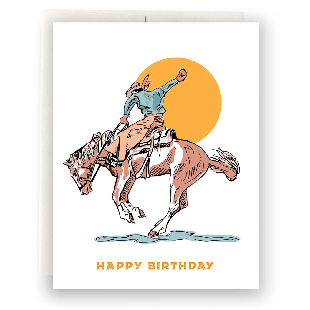 Cowboy Birthday Card.