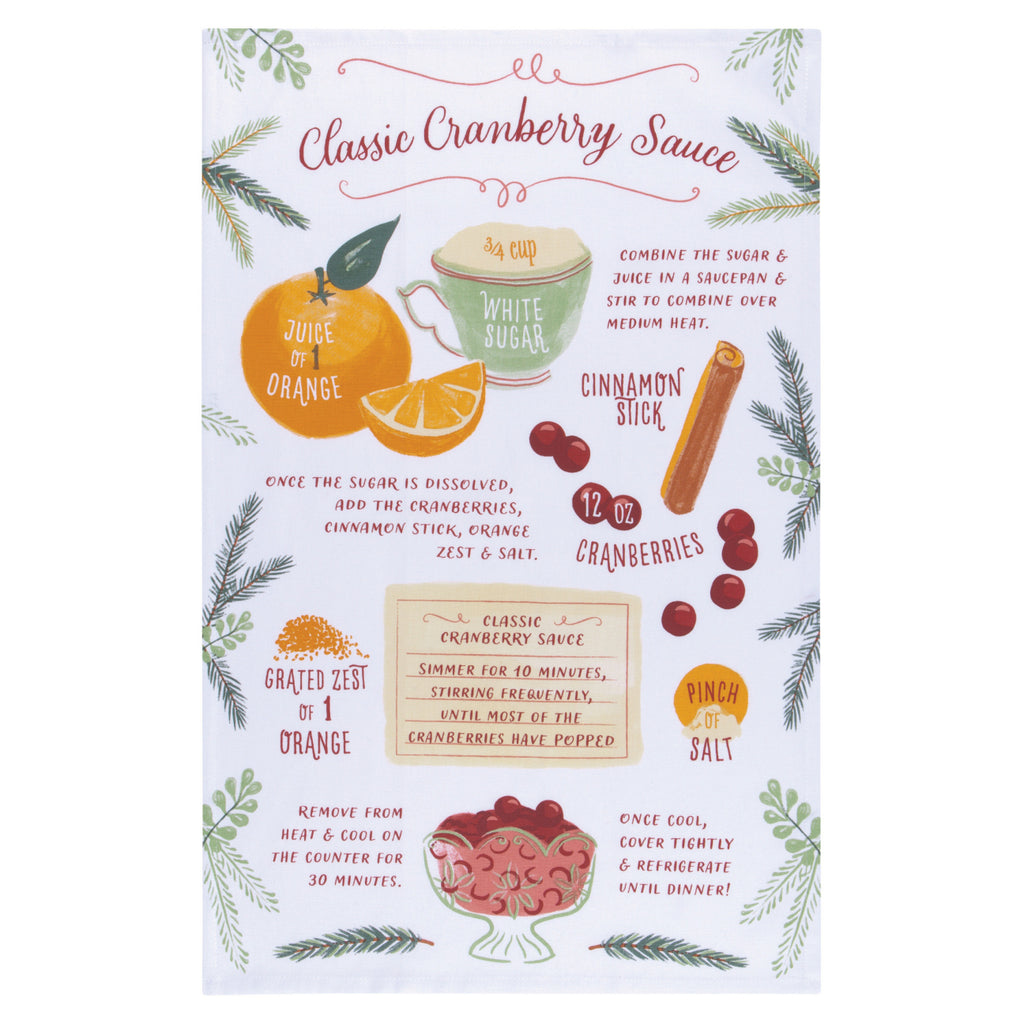 Cranberry Sauce Tea Towel