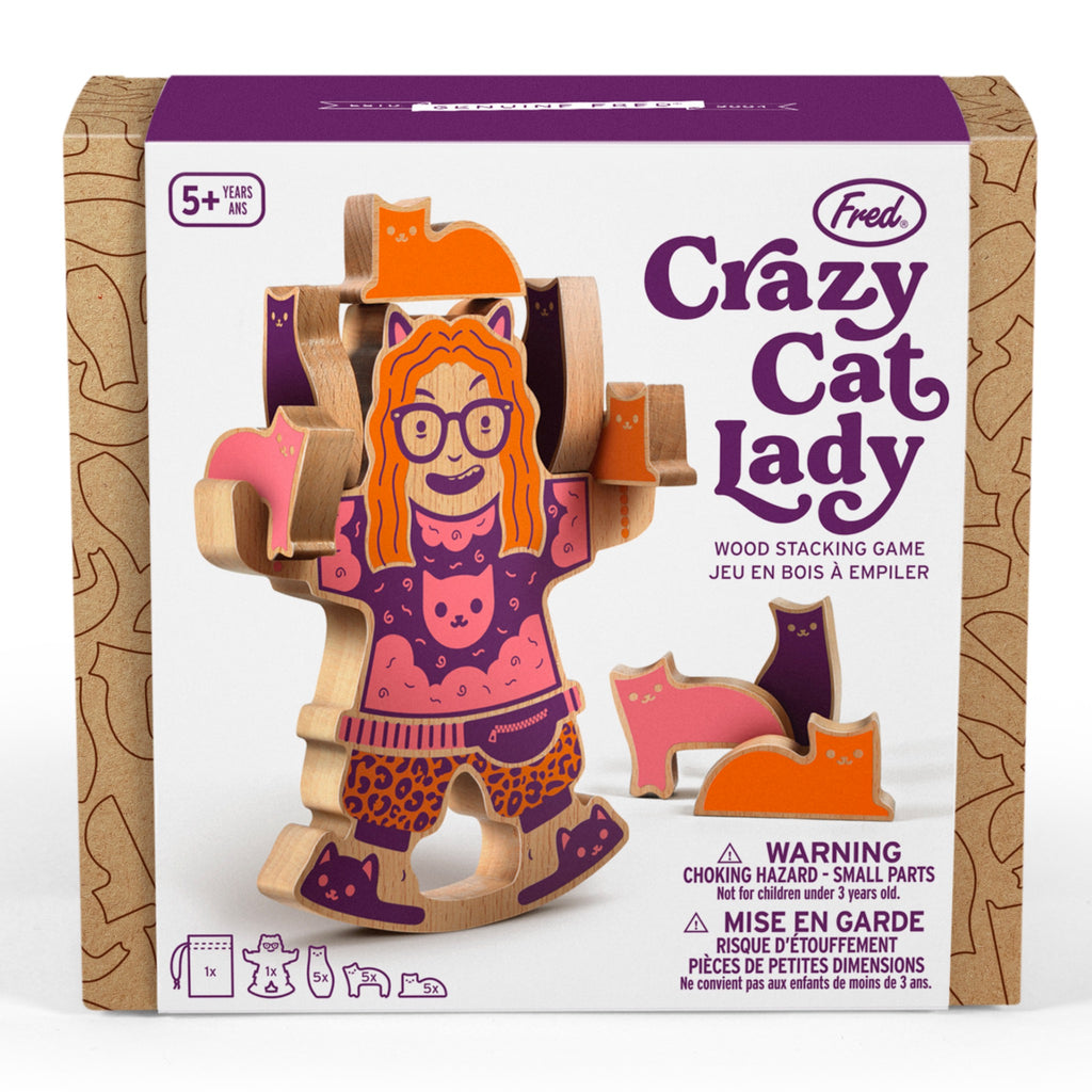Crazy Cat Lady Stacking Game Package