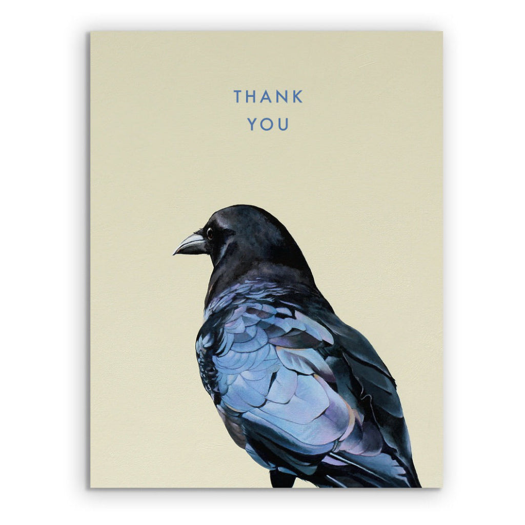 Crow Thank You Card