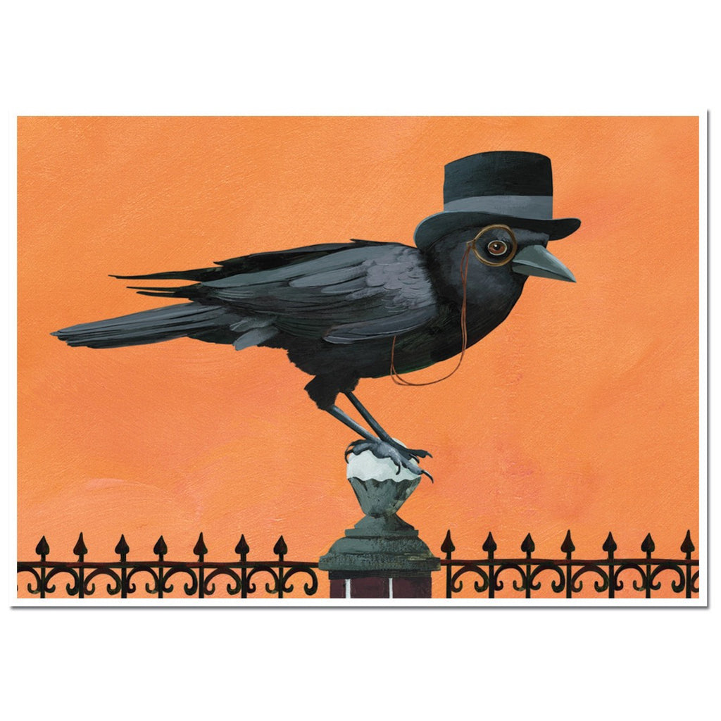 Crows Halloween Card.