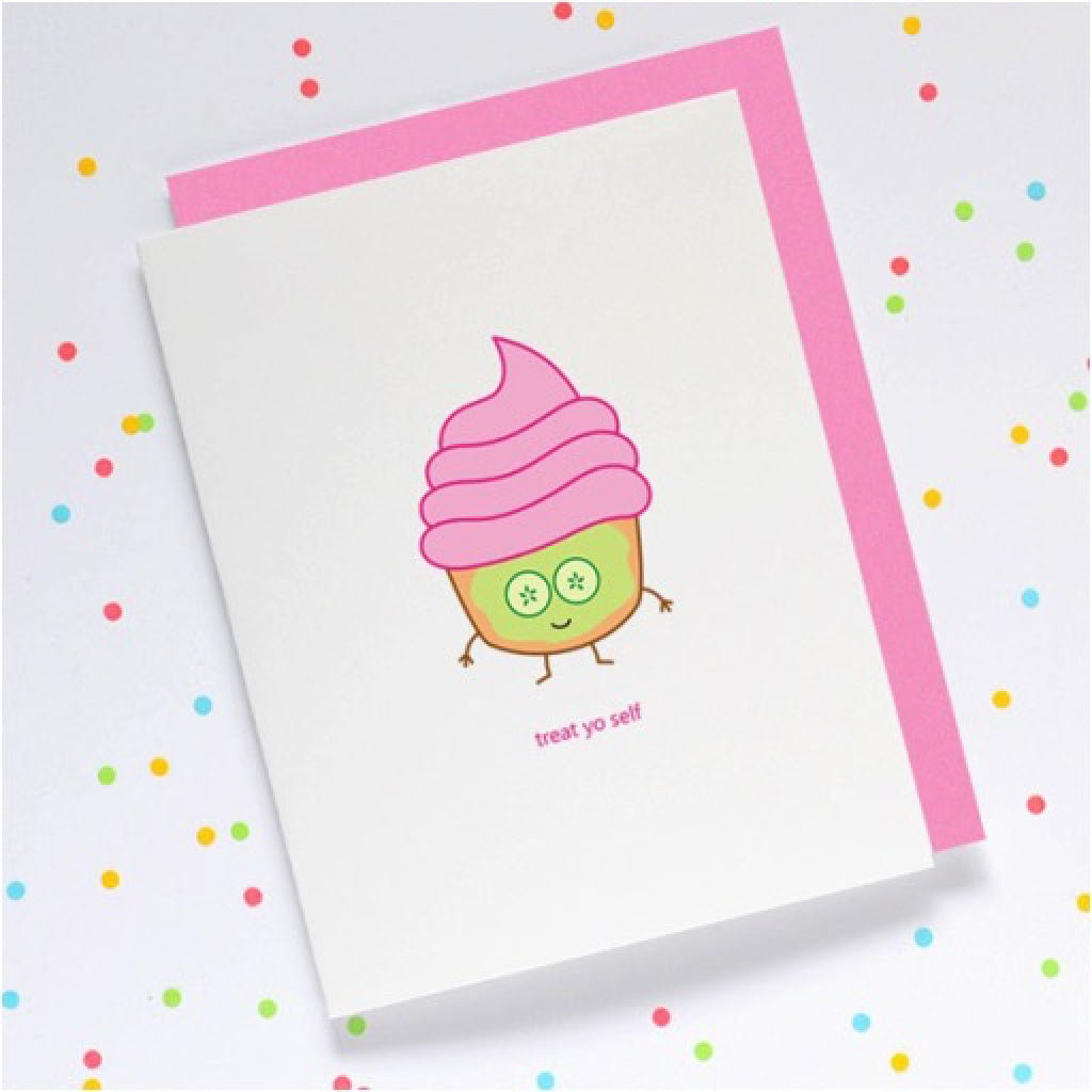 Cupcake Treat Yo Self Card