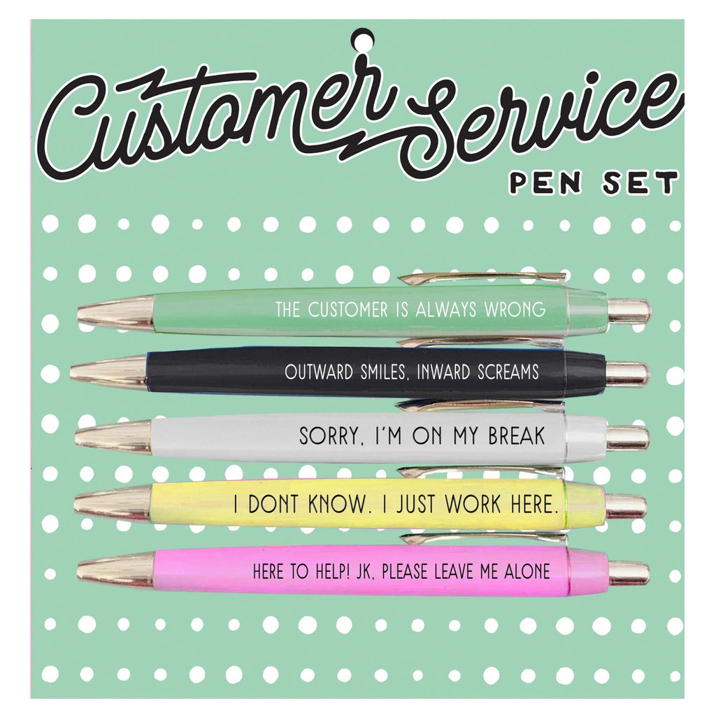 Customer Service Pen Set of 5.
