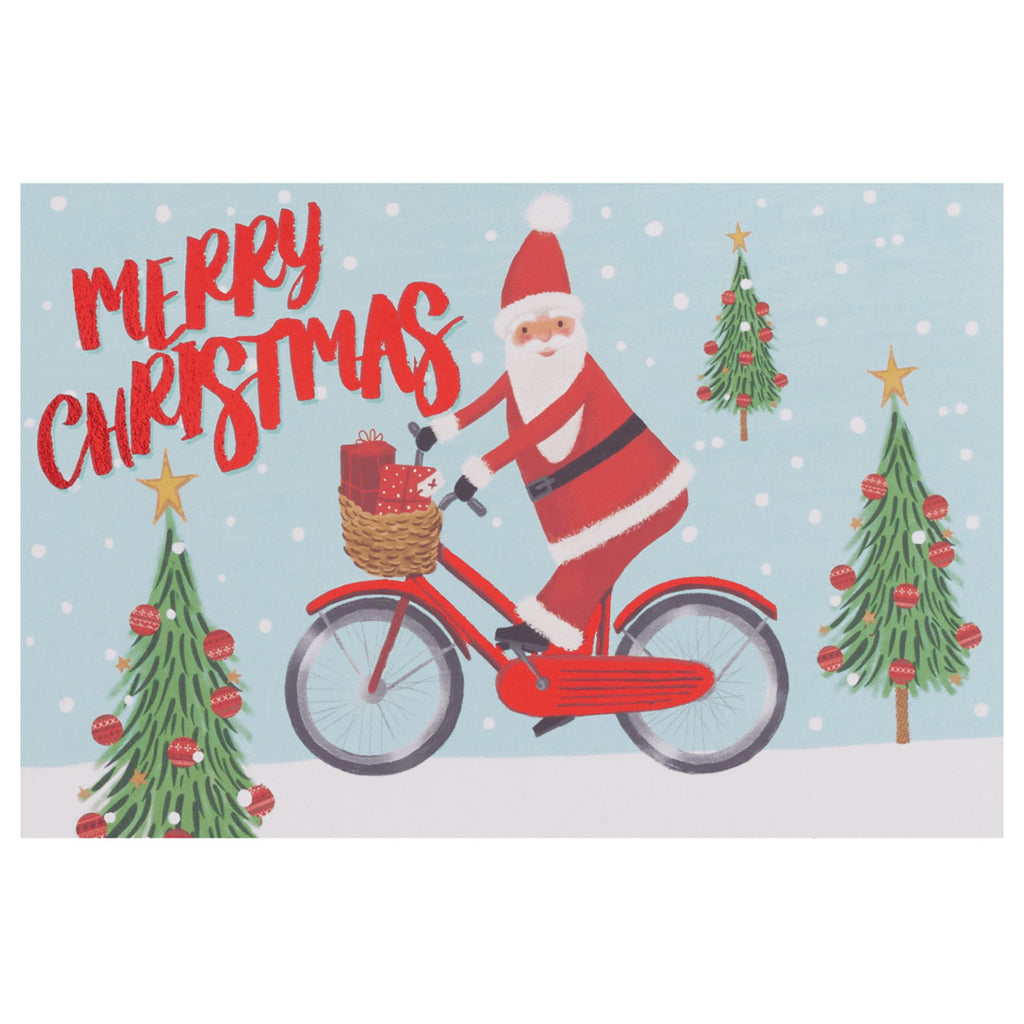 Cycle Santa Boxed Christmas Cards