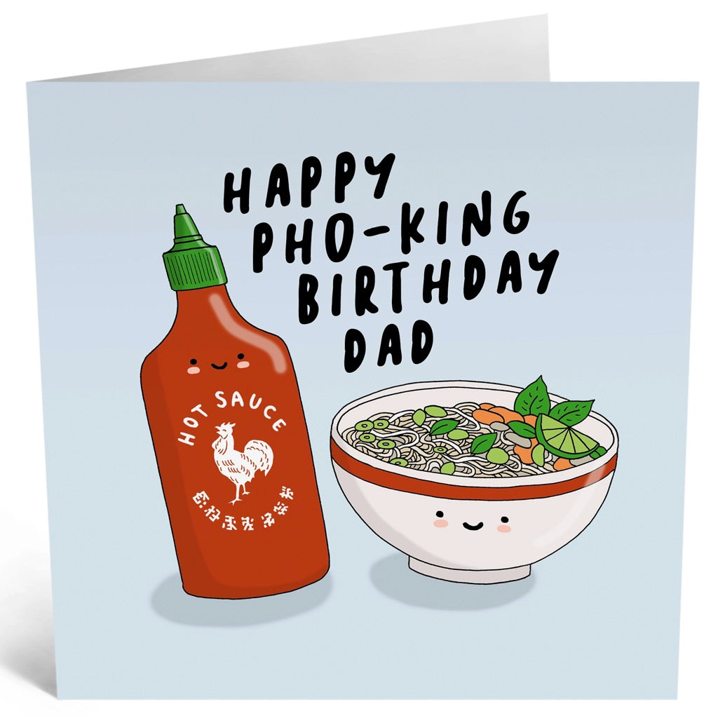 Dad Happy Pho-King Birthday Card