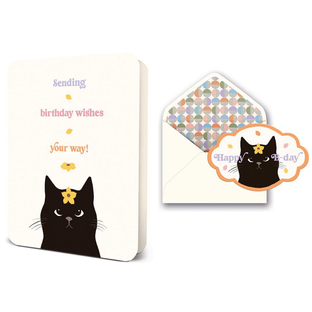 Daisy Cat Birthday Birthday Card Studio Oh Outer Layer