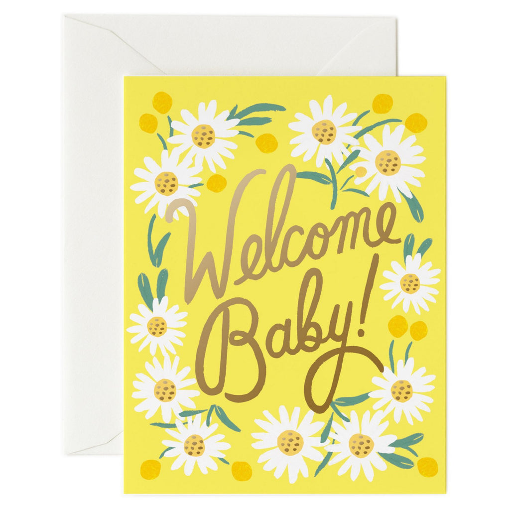 Daisy Welcome Baby Card