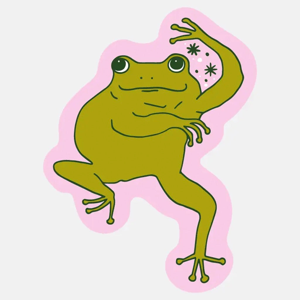 Dancing Frog Sticker.