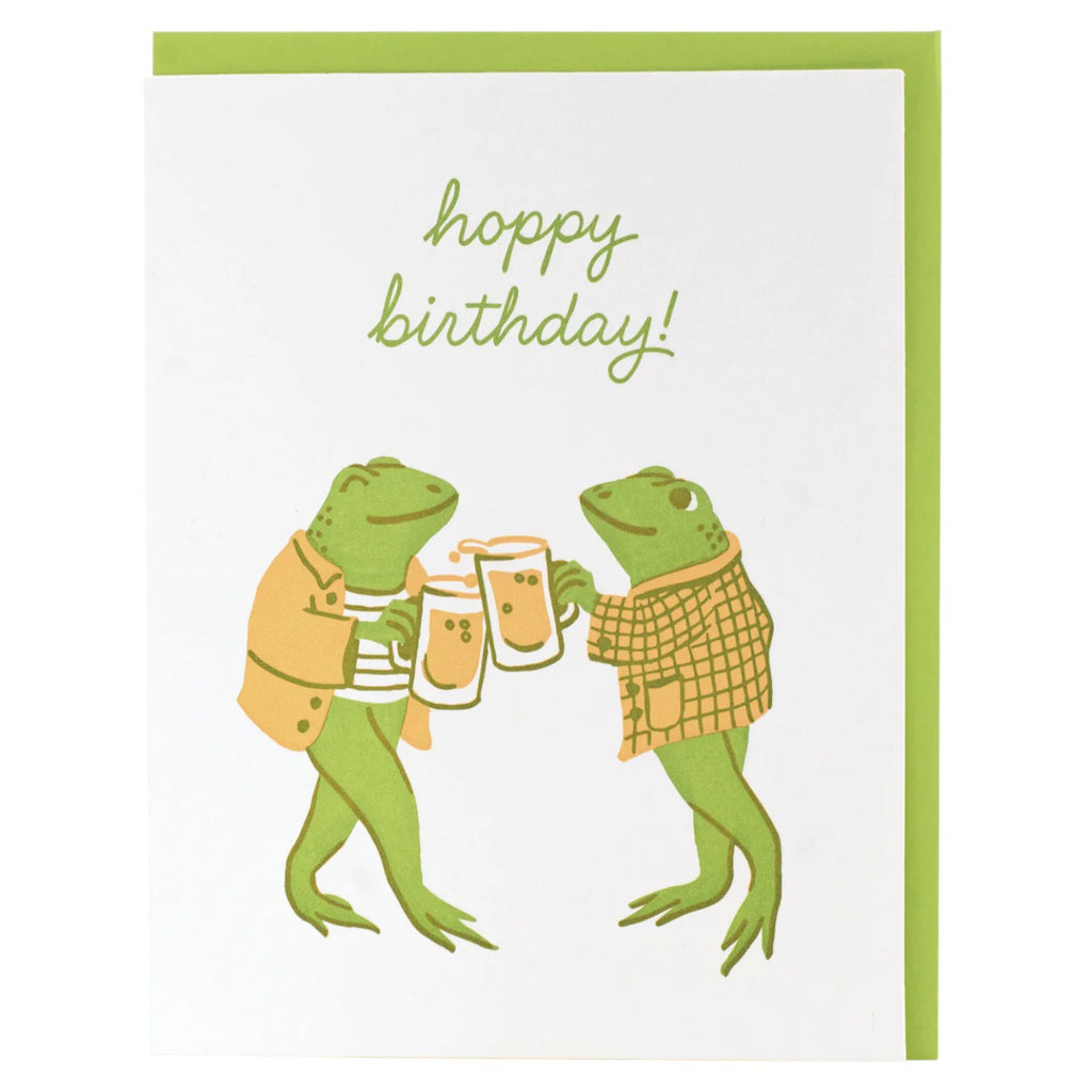 Dapper Frogs Birthday Card.