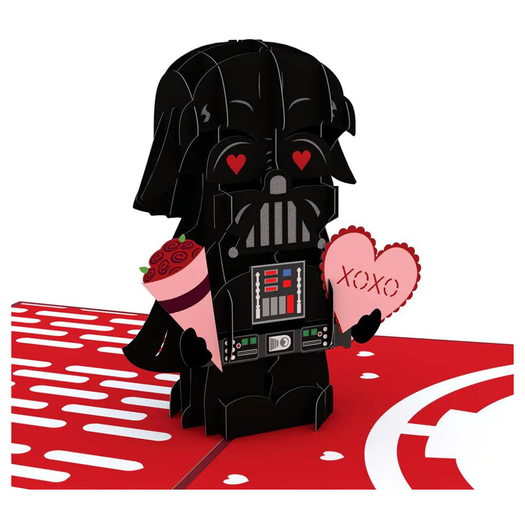 Darth Vader 3D Pop Up Valentine Card Closeup