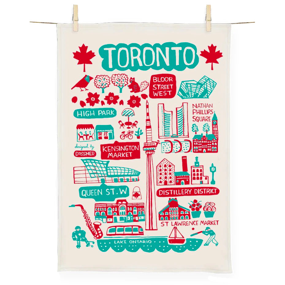 Dasher Toronto Cityscape Tea Towel.