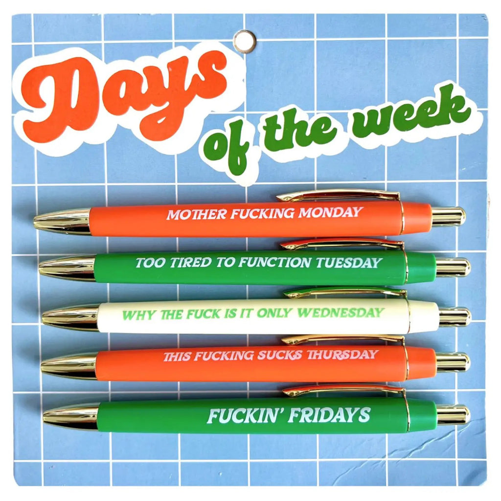 Days Of The Week Pen Set.